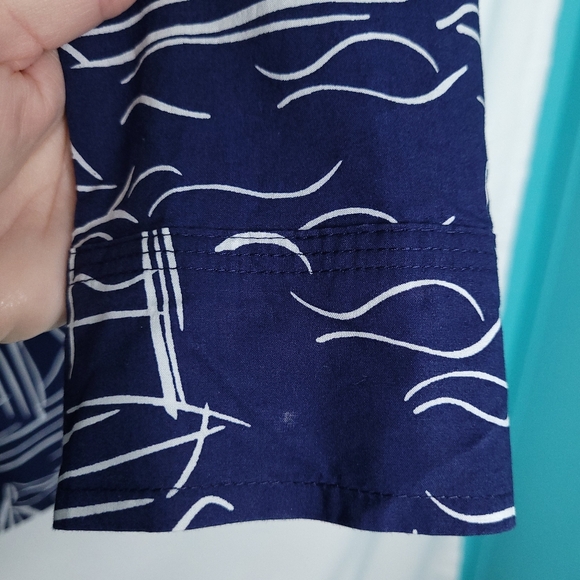 TALBOTS Women's Sailboat Print Long Sleeve Pullover Top XS - Picture 10 of 13